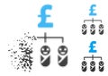 Shredded Pixelated Halftone Kid Pound Budget Icon