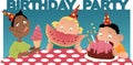 Kid's birthday party Royalty Free Stock Photo