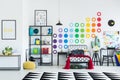 Kid`s colorful room