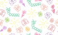 KidÃ¢â¬â¢s picture of insects butterflies, caterpillar and flowers, sun. Seamless pattern for wrapping paper, fabric and etc.