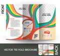 Kid's School Tri-Fold Brochure Royalty Free Stock Photo