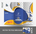 Kid's School Tri-Fold Brochure Royalty Free Stock Photo