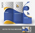 Kid's School Tri-Fold Brochure Royalty Free Stock Photo