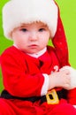 Kid in Santa Claus clothes Royalty Free Stock Photo