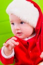 Kid in Santa Claus clothes Royalty Free Stock Photo