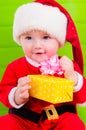 Kid in Santa Claus clothes Royalty Free Stock Photo