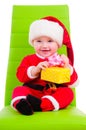 Kid in Santa Claus clothes Royalty Free Stock Photo