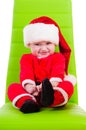 Kid in Santa Claus clothes Royalty Free Stock Photo