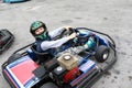 Kid in shifter kart Royalty Free Stock Photo