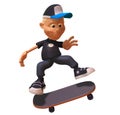 Kid skateboarding Royalty Free Stock Photo