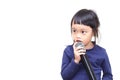 Kid speaking Royalty Free Stock Photo