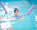 Kid swimming activity Royalty Free Stock Photo