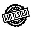 Kid Tested rubber stamp Royalty Free Stock Photo