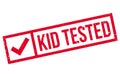 Kid Tested rubber stamp Royalty Free Stock Photo