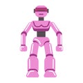 Kid toy children plaything robot transformer vector icon