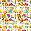 Kid toy seamless pattern Royalty Free Stock Photo