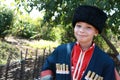 Kid in traditional Cossack costume