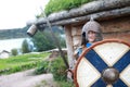 Kid in Viking Armor with shield