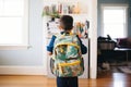 kid wearing a backpack browsing through backtoschool outfits