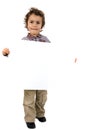 Kid with white sheet