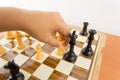 Kid wins the chess match Royalty Free Stock Photo