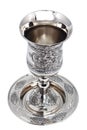 Kiddish cup with wine