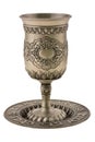 Kiddish cup with wine