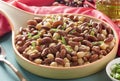 Kidney bean and chickpea salad