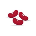 Kidney beans flat icon