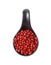 Kidney beans, Red kidney bean in spoon Royalty Free Stock Photo