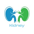 Kidney Care illustration design logo template symbol