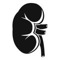 Kidney icon, simple style