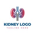 Kidney Logo Template Design Vector illustration, Urology Logo Stock Vector, Healthcare human kidney organ concept.