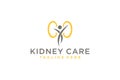 kidney logo for urology logo design template