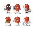 Kidney save the earth group. cartoon mascot