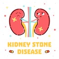 Kidney stone disease poster
