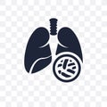 Kidney stone disease transparent icon. Kidney stone disease symbol design from Diseases collection.