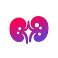 kidney stones and renal pain icon