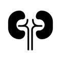 Kidneys black glyph icon