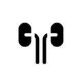 Kidneys black glyph ui icon