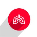 Kidneys icon flat. Premium style design from healthcare icon collection.