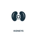 Kidneys icon. Premium style design from healthcare icon collection. Pixel perfect Kidneys icon for web design, apps, software,