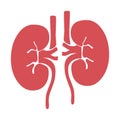 Kidneys illustration logo icon