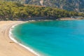 Kidrak Beach in Oludeniz, Fethiye in Turkey Royalty Free Stock Photo