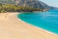 Kidrak Beach in Oludeniz, Fethiye in Turkey Royalty Free Stock Photo