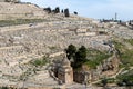 Kidron Valley and jewish cemetery in Mount of Olives. Tomb of Absalom Royalty Free Stock Photo