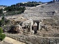 Kidron Valley, the tomb of Absalom Royalty Free Stock Photo