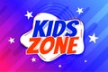 kids activities zone banner for children daycare fun