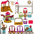 Kids amusement park color set