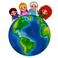 Kids around the world Royalty Free Stock Photo